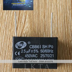 Tụ chân kim 2.5uf/450VAC