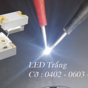 Led trắng SMD ( Cỡ 0603, 1 gói = 100c )