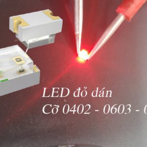 Led đỏ,SMD - Led đỏ dán (Cỡ 0805 - 1 gói = 100c )