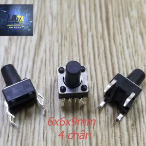 Phím chíp 4 chân 6x6x9 (1 gói = 50con)