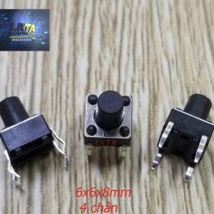 Phím chíp 4 chân 6x6x8 (1 gói = 50con )