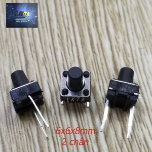 Phím chip 2 chân 6x6x8 ( 1 gói = 50c