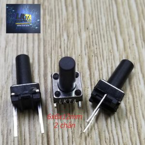 Phím chip 2 chân 6x6x12 (1 gói = 50con )